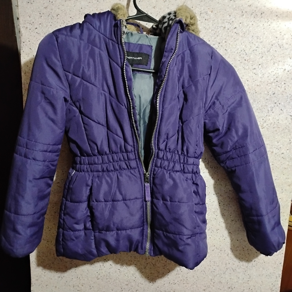 Purple Kids Puffer Jacket